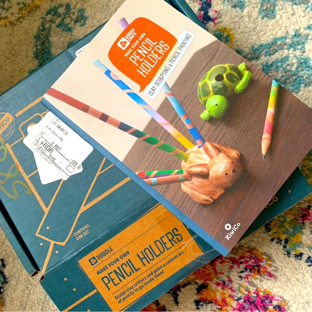 DIY Clay Pencil Holder Creative Craft Activity Box- Kiwi Crate